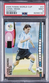 2006 Panini World Cup Germany #47 Lionel Messi - PSA MINT 9
